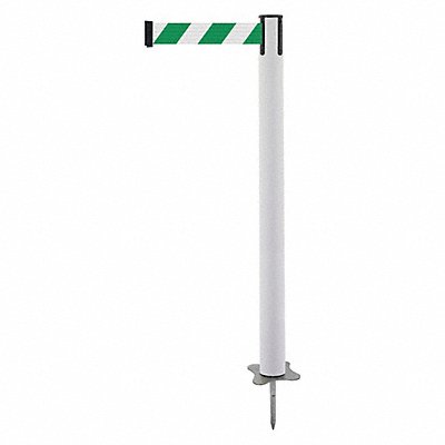 TENSABARRIER 88432MAXD2XC Spike Post White Post 43 H