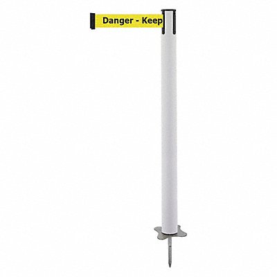 TENSABARRIER 88432STDYDXC Spike Post White Post 43 H