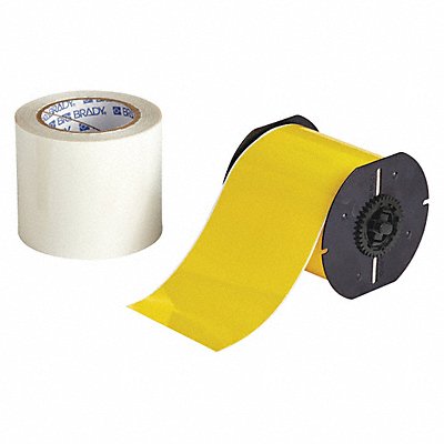 BRADY B30C4000483YLKT Label Tape Roll Yellow 4 in W