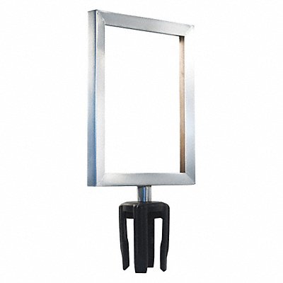 VISIONTRON FR811HDSCCSB Sign Frame 11 H 8 1/2 W Chrome
