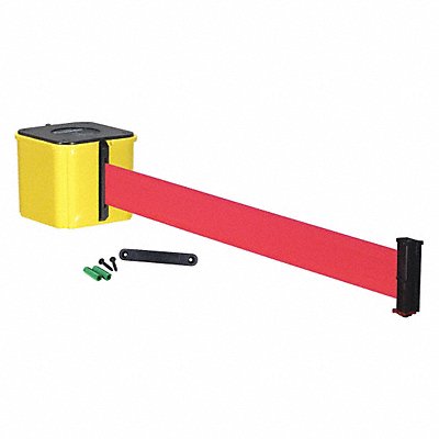 RETRACTA-BELT WM412YW30RDRE Retractable Belt Barrier 30 ft Red