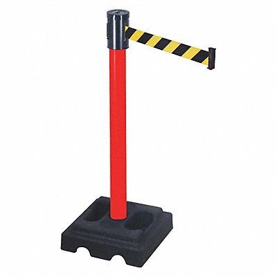 RETRACTA-BELT 322PRDBYD Belt Barrier Black/Yellow Black Rubber