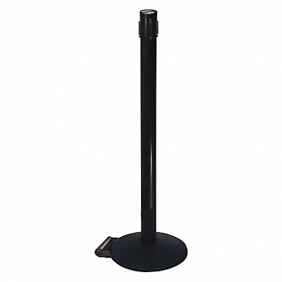 RETRACTA-BELT PM41230BARCV Single Belt Receiver Post 40in.H Black
