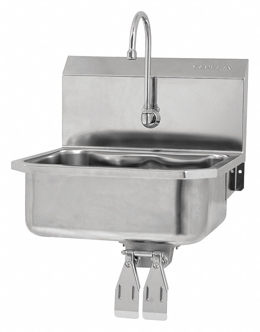 SANI-LAV 505L05 SaniLav Wall Mount Sink Rectangle 17inx14inx7in