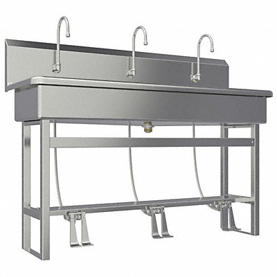 SANI-LAV 56FSL SaniLav Wash Station Rectangular 57inx16-1/2inx8in
