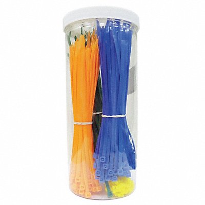 POWER FIRST 40J770 Cable Tie Kit 3.9 in and 7.9 in 500 Pc