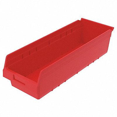 AKRO-MILS 30084RED H2373 Shelf Bin Red Plastic 6 in