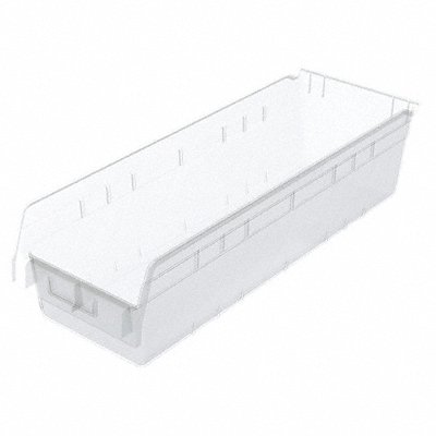 AKRO-MILS 30084SCLAR Shelf Bin Clear Plastic 6 in