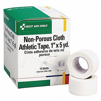 FIRST AID ONLY H638 Athletic Tape 5yd 1 W White PK10