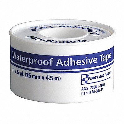 FIRST AID ONLY M687P First Aid Tape 5yd 1 W White