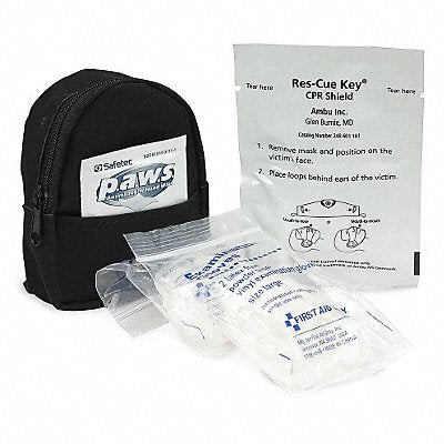 FIRST AID ONLY M5107 CPR Faceshield 4 Components 3-1/2 in L