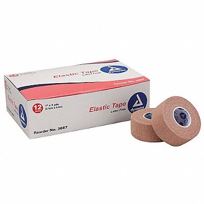 FIRST AID ONLY M656 Adhesive Elastic Tape 5yd 1 W Tan PK12