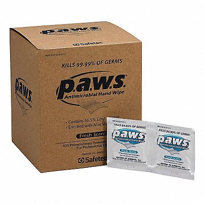 FIRST AID ONLY M928 Sanitizer Wipes 8inL 5inW