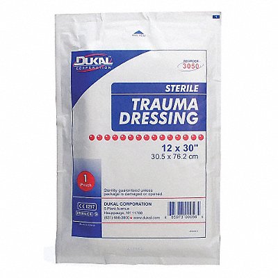 FIRST AID ONLY M240 Trauma Dressing White 30 L 12 W PK50