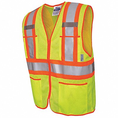 VIKING U6112GXL Hi-Vis Vest Lime Polyester Mesh XL