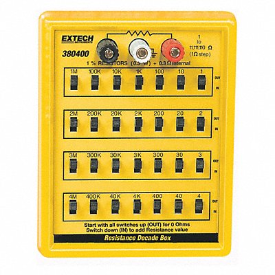 EXTECH 380400 Resistance Decade Box 7 Decades