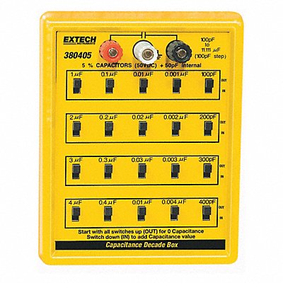 EXTECH 380405 Capacitance Decade Box 5 Decades