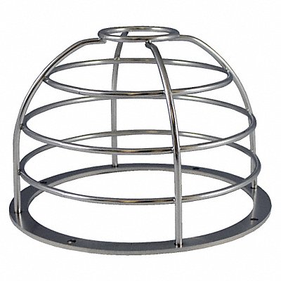 FEDERAL SIGNAL DGXCSB Dome Guard Silver 6 Hx8-1/2 Wx8-1/2 D