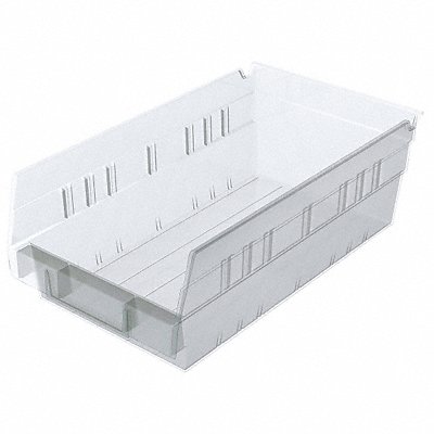 AKRO-MILS 30130SCLAR Shelf Bin Clear Indstr Grd Poly 4 in