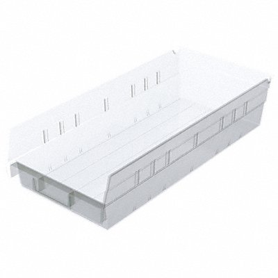 AKRO-MILS 30158SCLAR Shelf Bin Clear Indstr Grd Poly 4 in