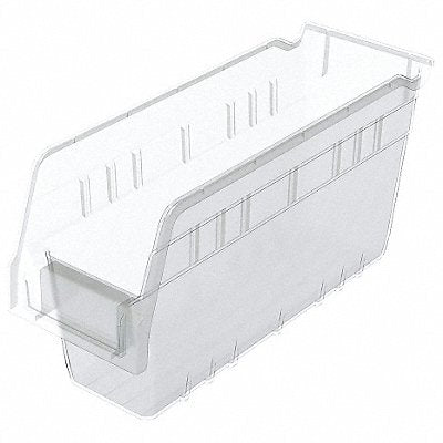 AKRO-MILS 30040SCLAR Shelf Bin Clear Plastic 6 in