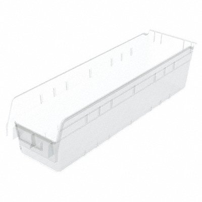AKRO-MILS 30094SCLAR Shelf Bin Clear Plastic 6 in