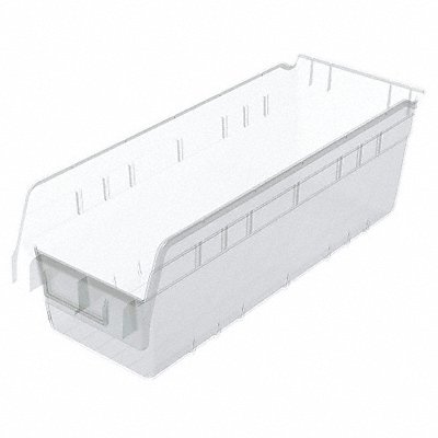 AKRO-MILS 30098SCLAR Shelf Bin Clear Plastic 6 in
