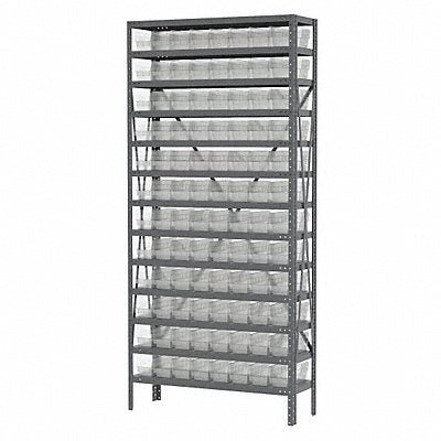 AKRO-MILS AS1279120SC Bin Shelving 12inx79inx36in Clear