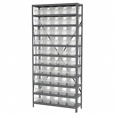 AKRO-MILS AS1279090SC Bin Shelving 18inx79inx36in Clear