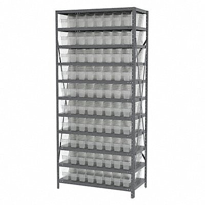 AKRO-MILS AS1879048SC Bin Shelving 18inx79inx36in Clear