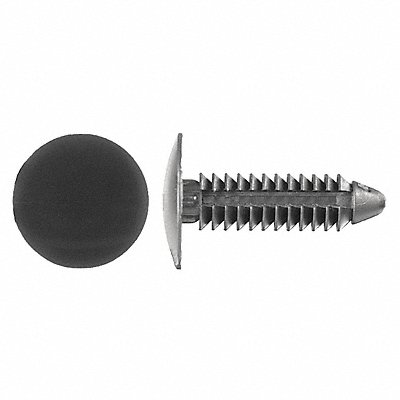 GRAINGER 9130PK Nylon Retainers Dome 1 1/16 L PK50
