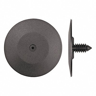 GRAINGER 5440PK Plastic Retainer Black Dome 3/4 L PK25