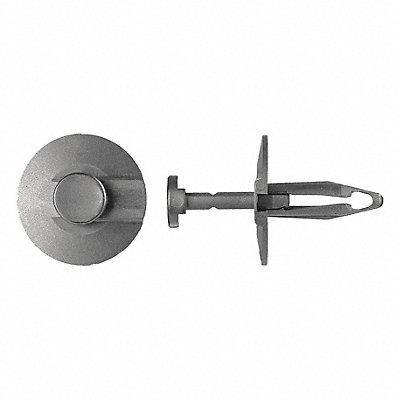 GRAINGER 5935PK Push In Rivet Black Dome 29/32 L PK25