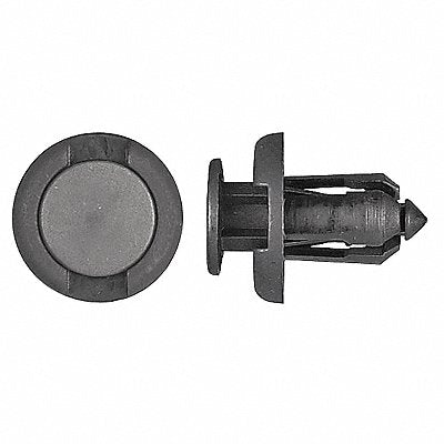 GRAINGER 9282PK Nylon Retainers Black Dome 16mm L PK15
