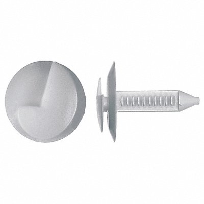 GRAINGER 9502PK Nylon Retainers White Dome 27mm L PK25
