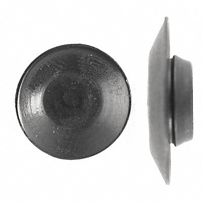 GRAINGER 1302PK Plug Black Dome PK100