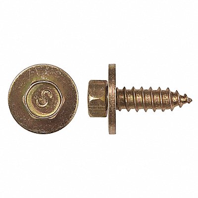 GRAINGER 10693PK Screw Size M5.5 8mm ZincYL 18 mm PK50