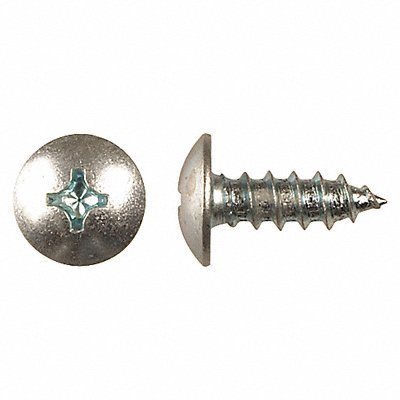 GRAINGER 2121PK Screw Size 1/4 Zinc 9/16 L PK50