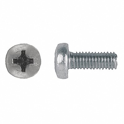 GRAINGER 1851PK Screw M6-1.00 Zinc Plated 12mm 50PK
