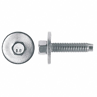 GRAINGER 5699PK Bolt M6-1.0mm Zinc and Yellow 28mm 25PK