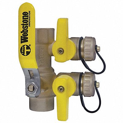 WEBSTONE 48614 Purge and Fill Valve 1 in Brass