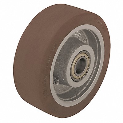 GRAINGER GB12820KBB05 Polyurethane Tread on Iron Core Wheel