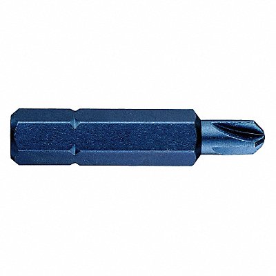 WESTWARD 40L657 Insert Bit SAE 1/4 Hex #2 1-1/4 PK5