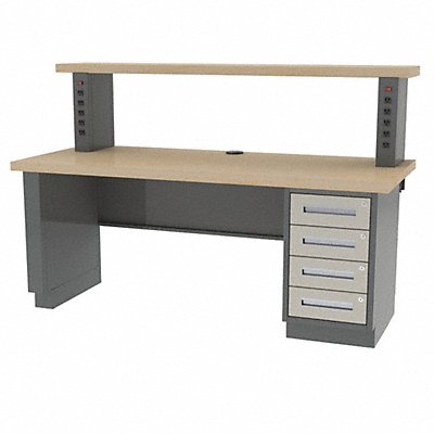 GREENE MANUFACTURING INC. DT5ADZ Workbench Butcher Block 60 W 30 D