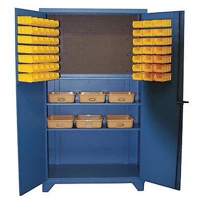 GREENE MANUFACTURING INC. GTV4000 PegBinCab ChrclGry 84 x48 x24 62YellowBns
