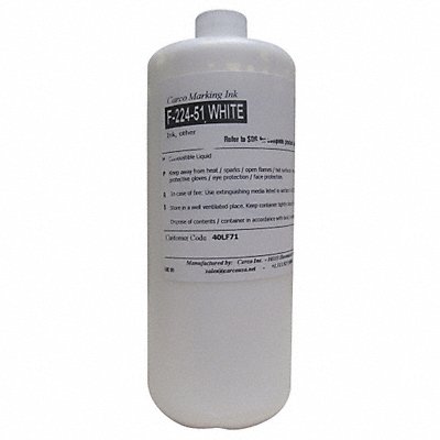 CARCO F22451WHITE Marking Ink Pigment White 15 to 20 min