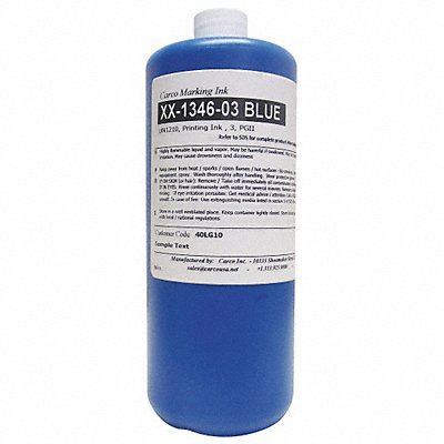 CARCO XX134603BLUE Marking Ink Pigment Blue 10 to 15 sec