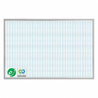 MAGNA VISUAL PBFG28WH Magnetic Dry Erase Planner 72 in.