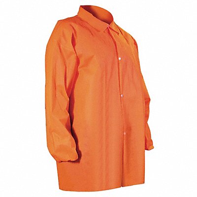 CELLUCAP 6509ORXXX Laboratory Coat Orange Snaps 3XL PK30