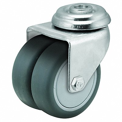 COLSON DW02GRP100SWHK01 Low-Profile Easy-Turn Bolt-Hole Castor